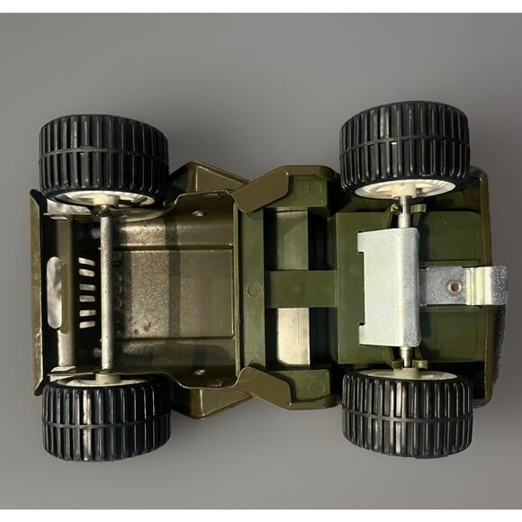 Vintage Pressed Steel Tonka Army Jeep No Canopy Roof 1960’s 6.5” Long One Star - Picture 7 of 10